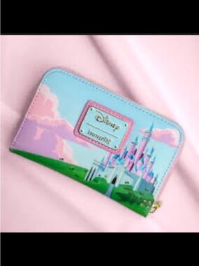 NWT Disney Loungefly Sleeping Beauty Three Good Fairies Stained Glass Wallet